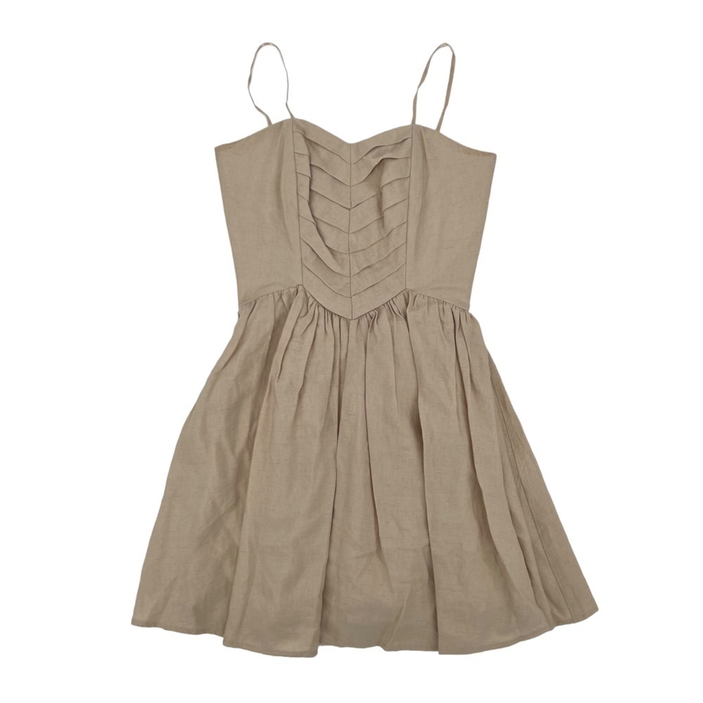 Keepsake The Label Sand Set Me Free Spaghetti Strap Mini Dress Size 2 Women's
